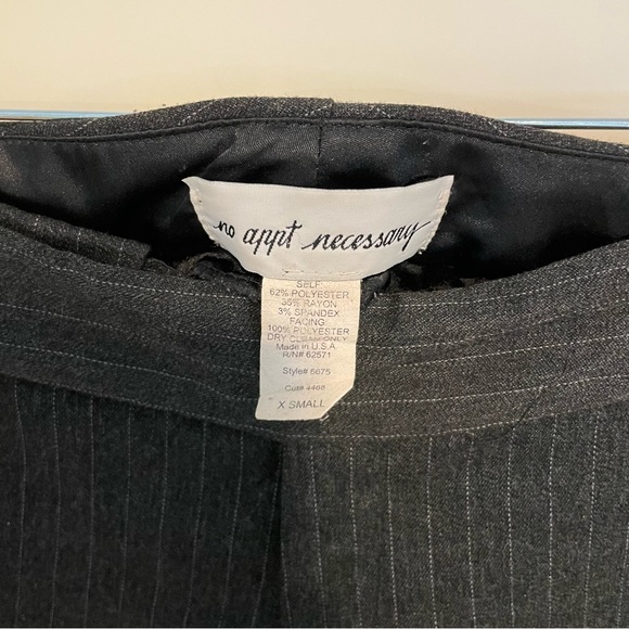 Y2K No Appt Necessary Vintage Low Rise Pinstripe Pants - Picture 3 of 3